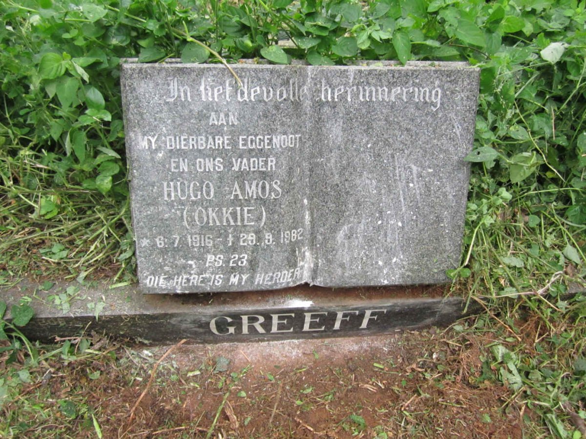 GREEFF Hugo Amos 1916-1982
