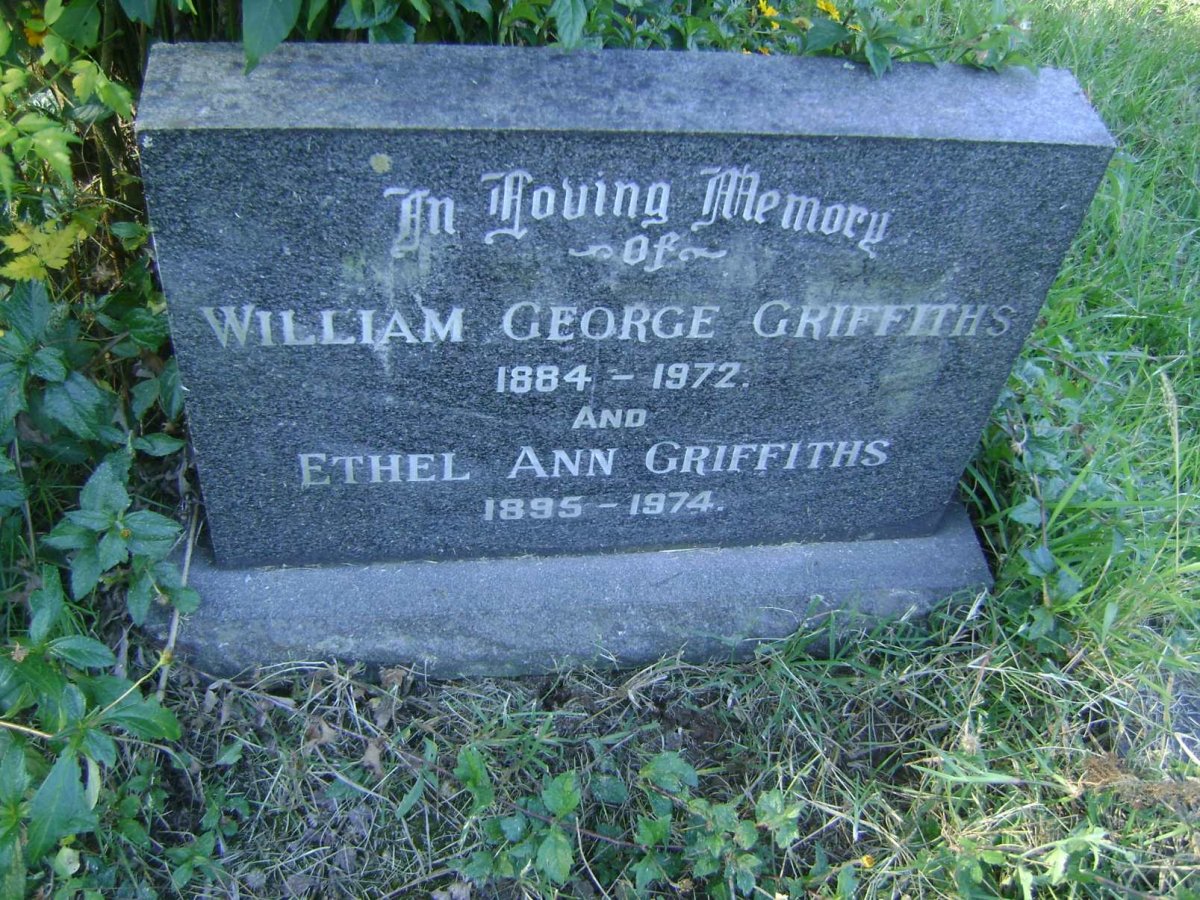 GRIFFITHS William George 1884-1972 &amp; Ethel Ann 1895-1974