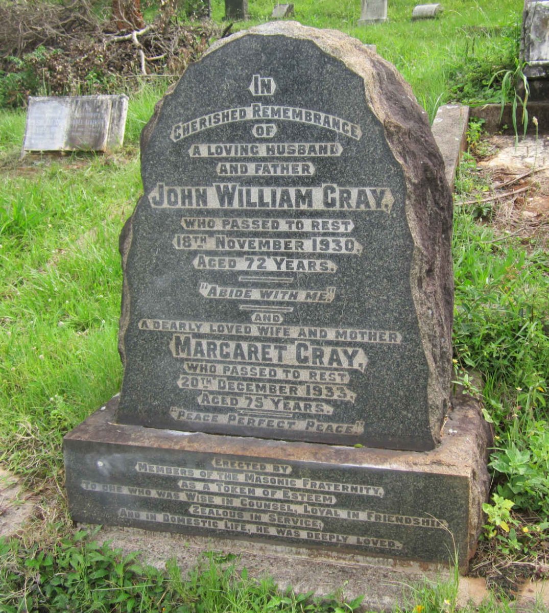 GRAY John William -1930 &amp; Margaret -1933
