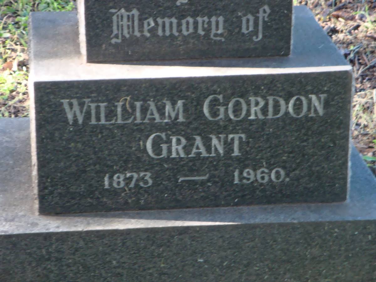 GRANT William Gordon 1873-1960