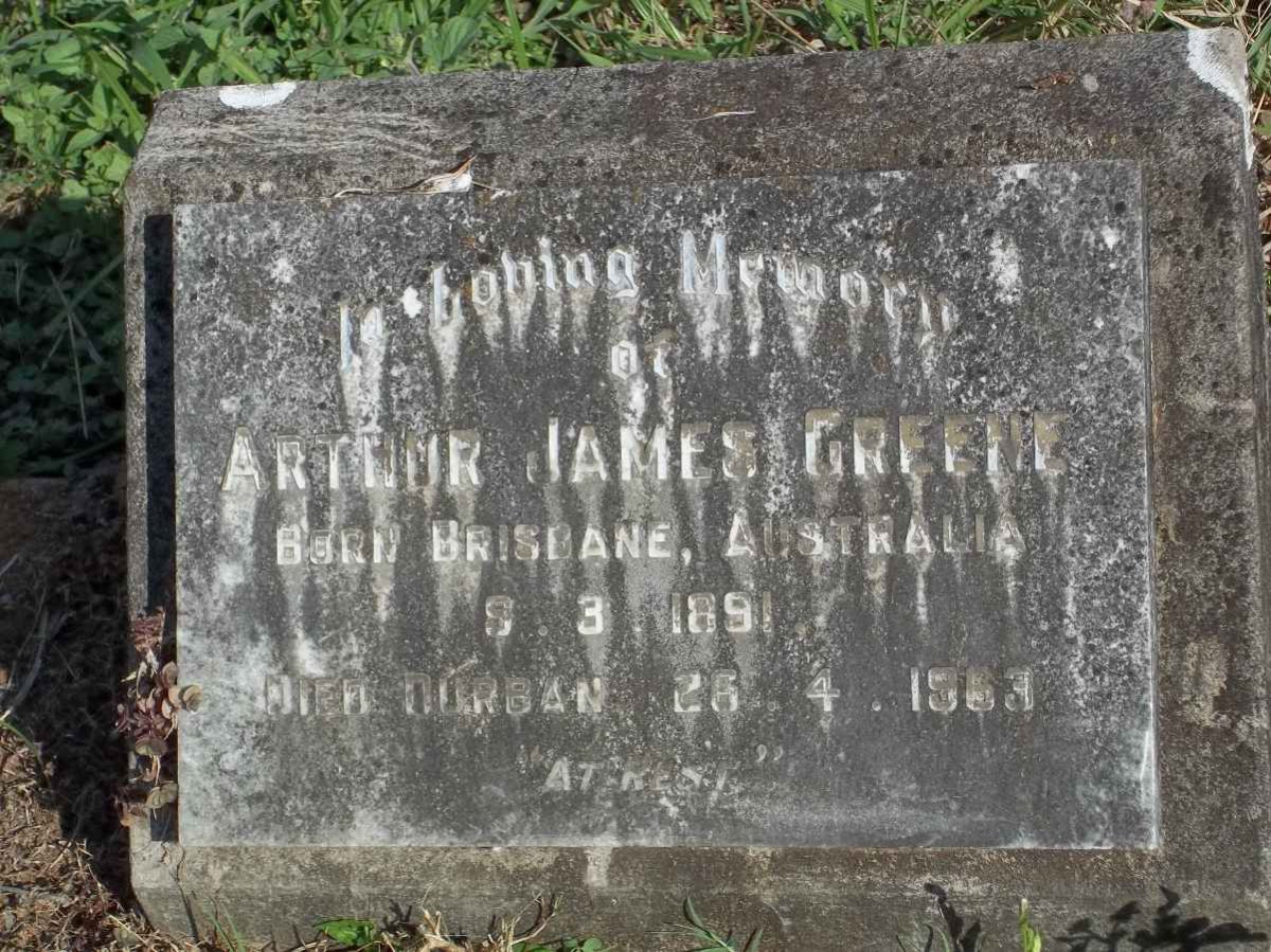 GREENE Arthur James 1891-1963