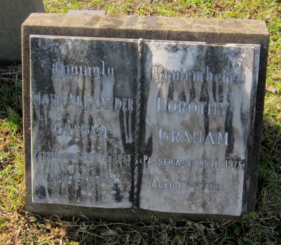 GRAHAM John Alexander -1953 &amp; Dorothy -1975