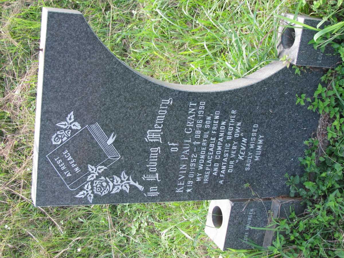 GRANT Kevin Paul 1952-1990