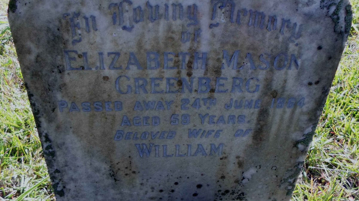 GREENBERG Elizabeth Mason -1964
