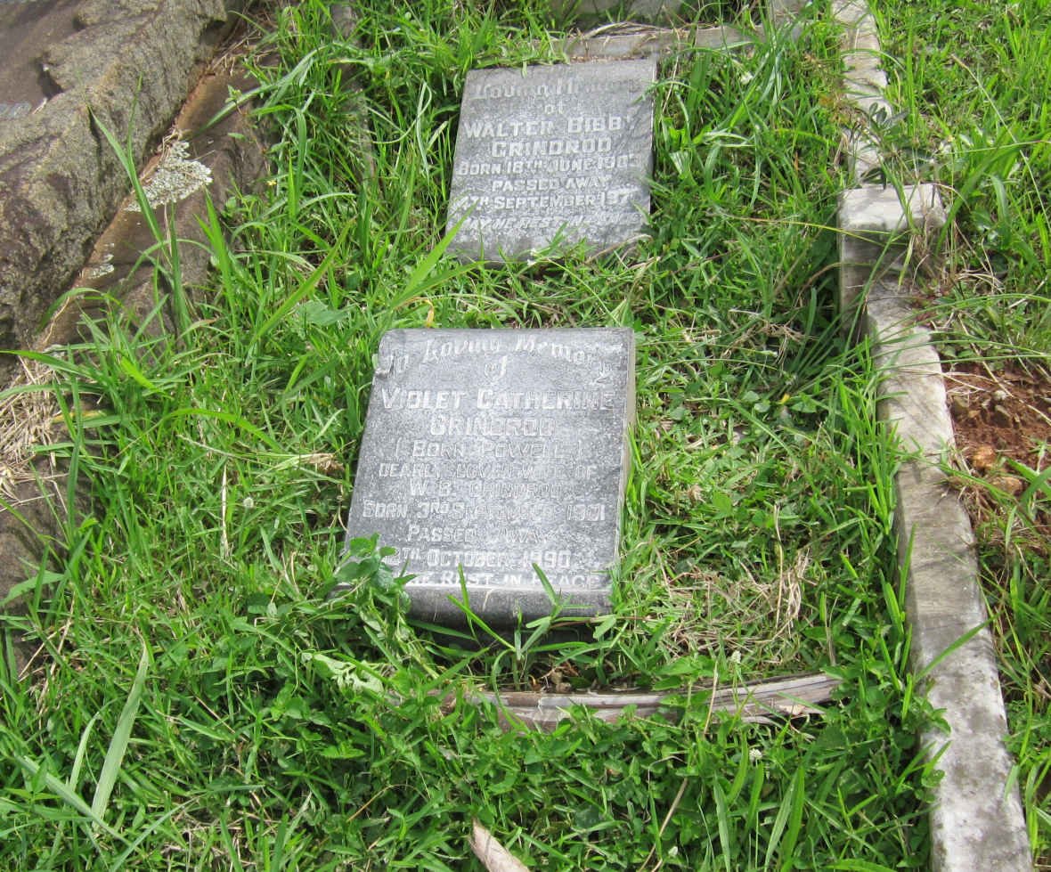 GRINDROD Walter Bibby 1903-1976 &amp; Violet Catherine POWELL 1901-1990