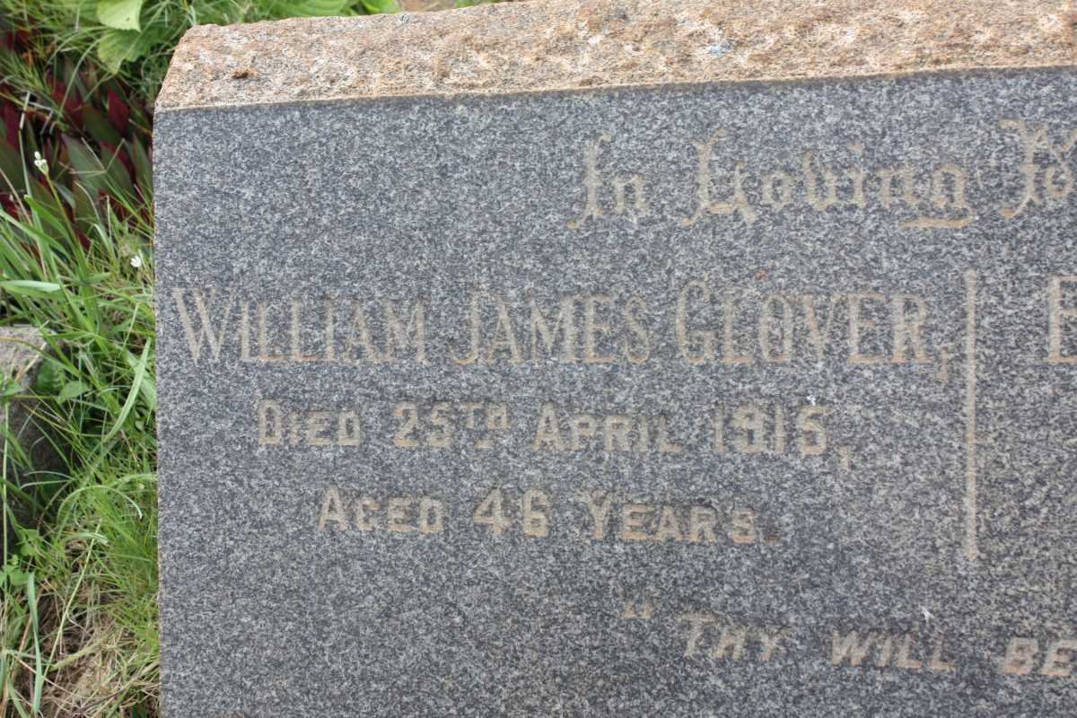 GLOVER William James -1915 &amp; Edith Annie -1953 :: GLOVER Percival David Frank -1958