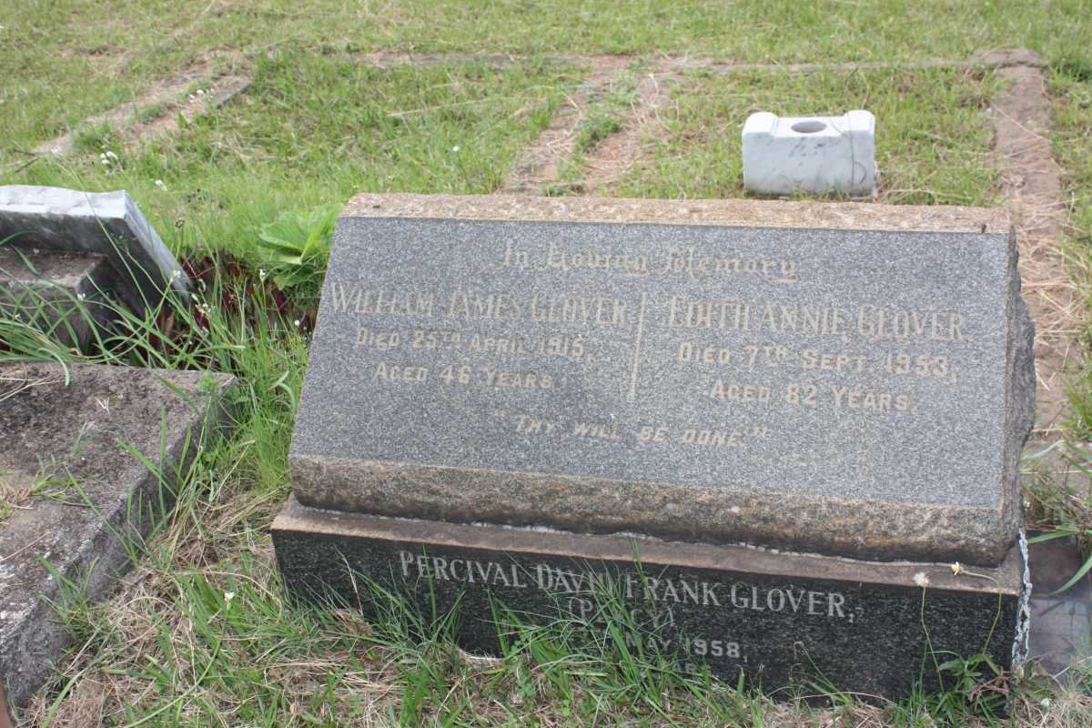 GLOVER William James -1915 &amp; Edith Annie -1953 :: GLOVER Percival David Frank -1958