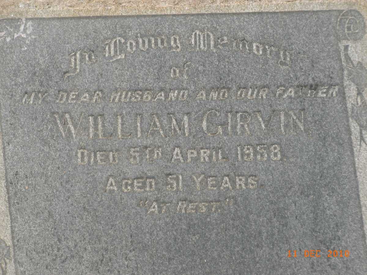 GIRVIN William -1958