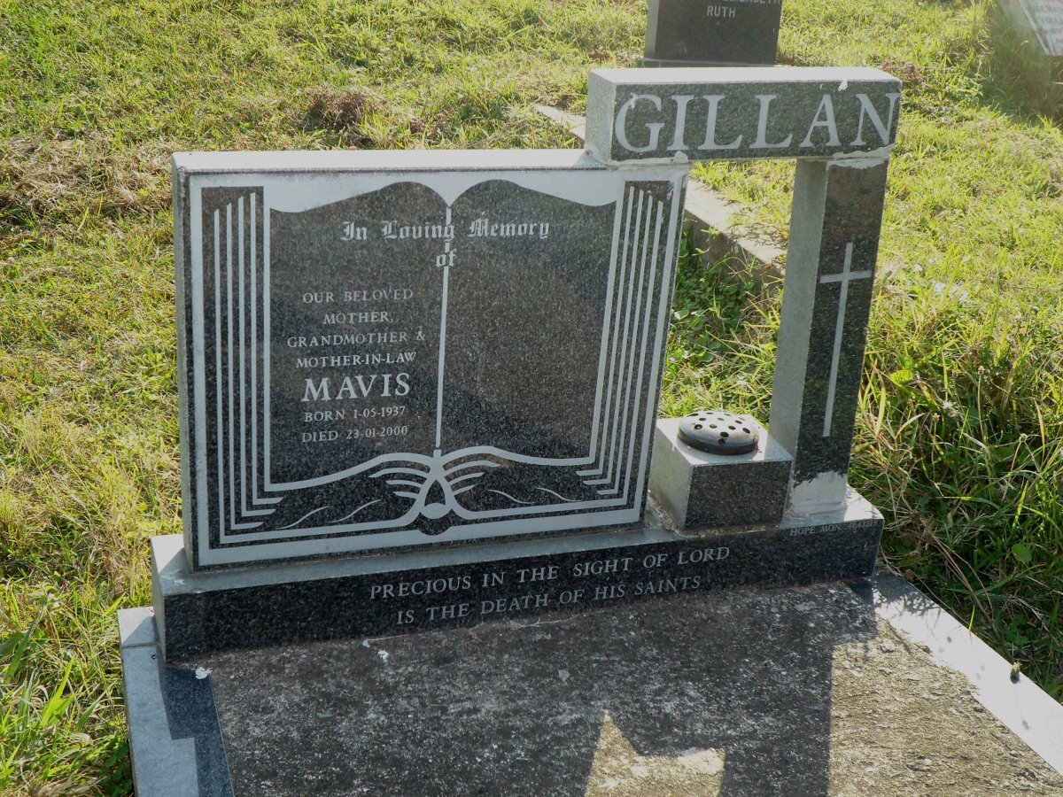 GILLAN Mavis 1937-2000