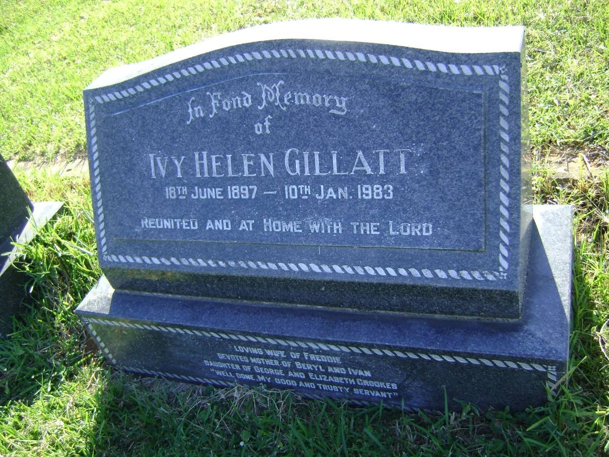 GILLATT Ivy Helen 1897-1983