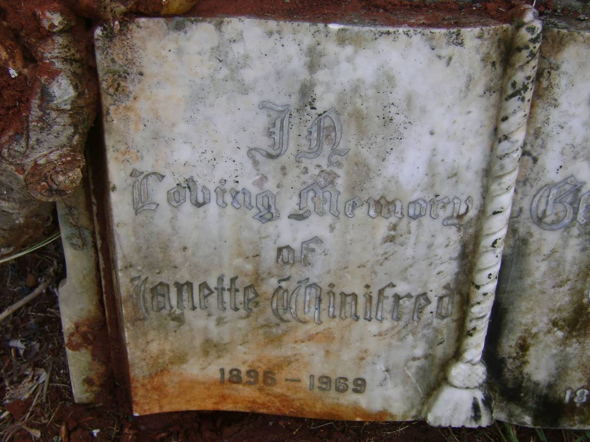 GIBBS George Albert 1895-1941 &amp; Janette Winifred 1896-1969