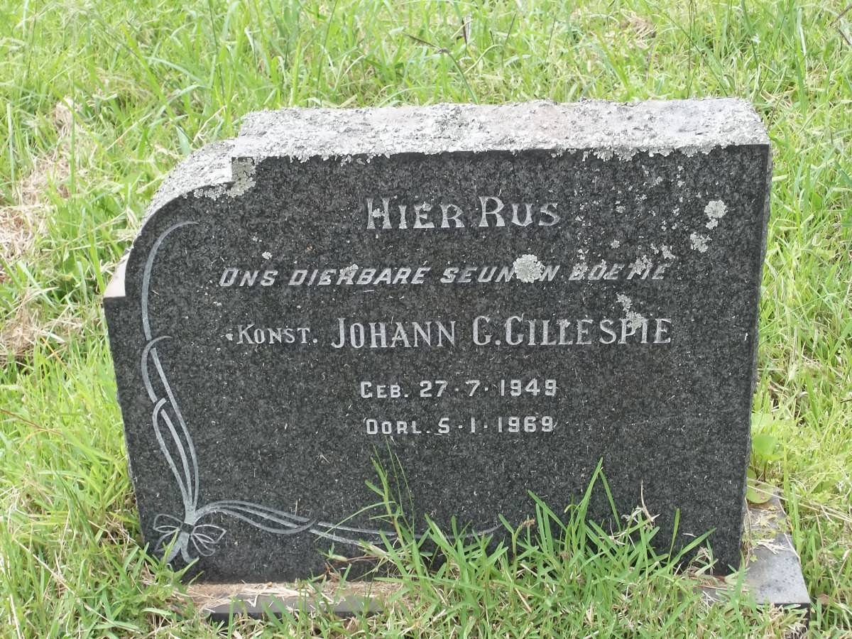 GILLESPIE Johann George 1949-1969
