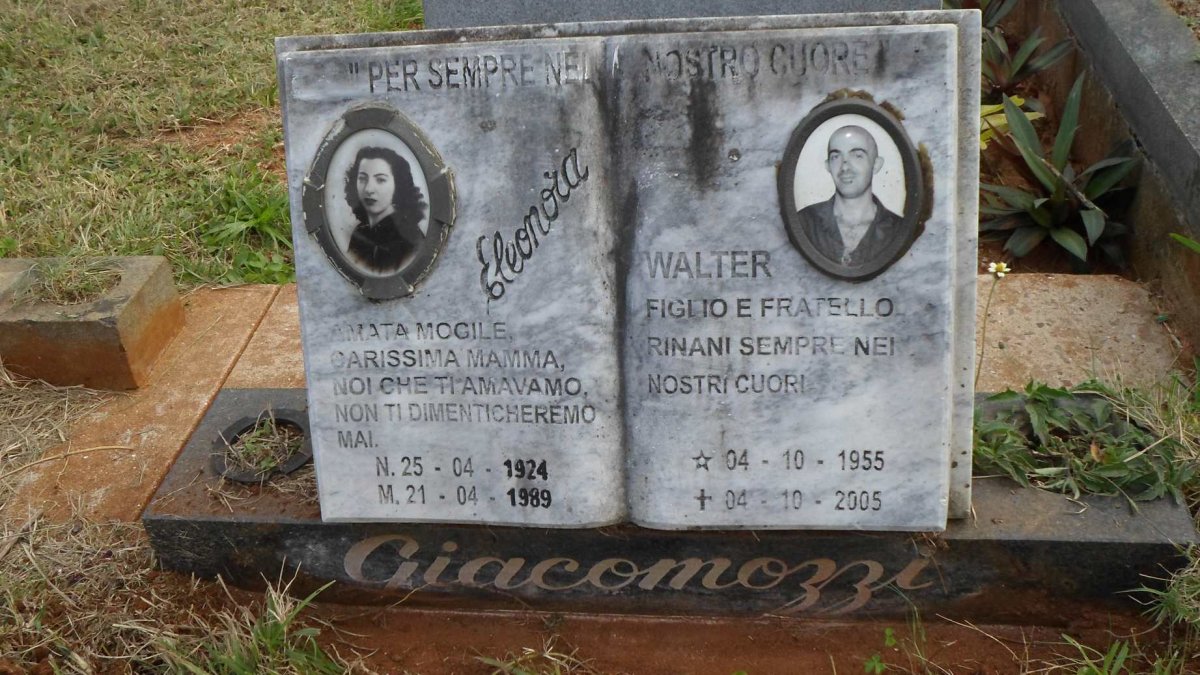 GIACOMOZZI Eleonora 1924-1989 :: GIACOMOZZI Walter 1955-2005