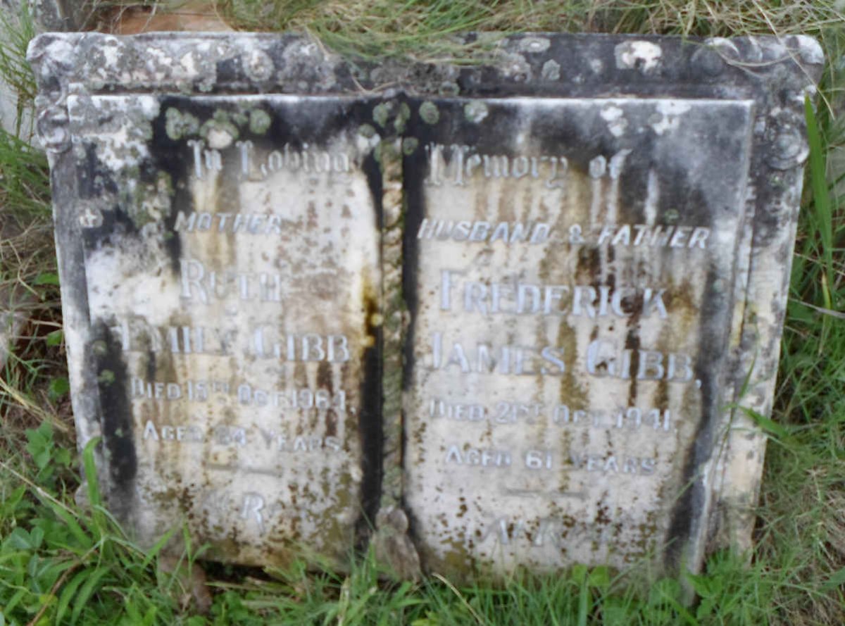 GIBB Frederick James -1941 &amp; Ruth Emily -1964