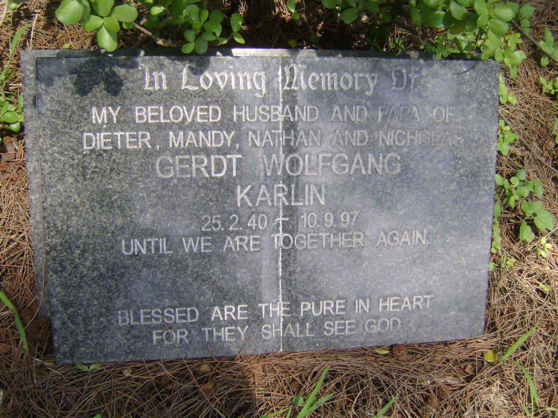 KARLIN Gerdt Wolfgang 1940-1997