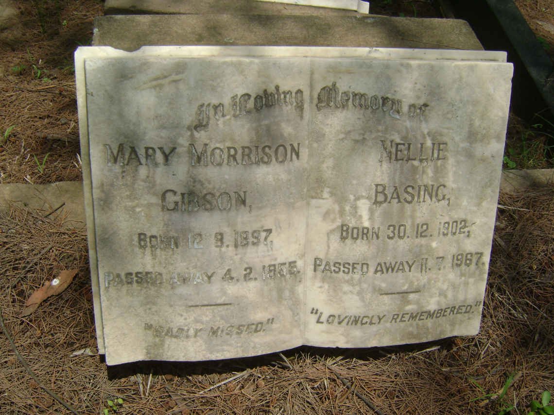 GIBSON Mary Morrison 1897-1955 :: BASING Nellie 1902-1967