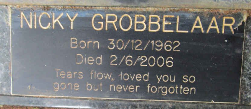 GROBBELAAR Nicky 1962-2006