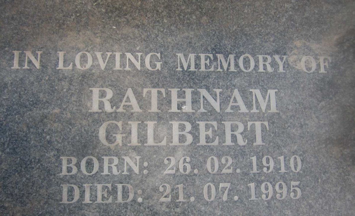 GILBERT Rathnam 1910-1995