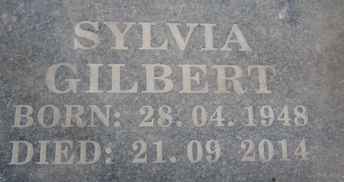 GILBERT Sylvia 1948-2014
