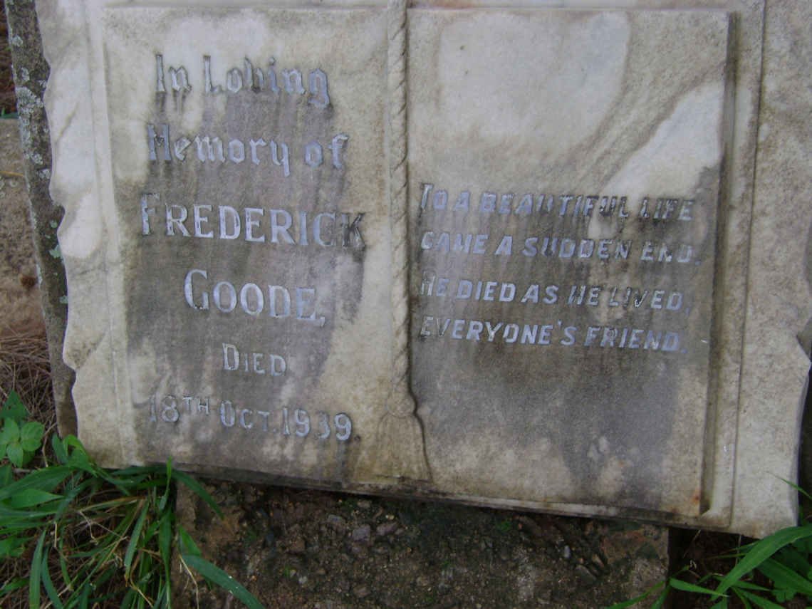 GOODE Frederick -1939