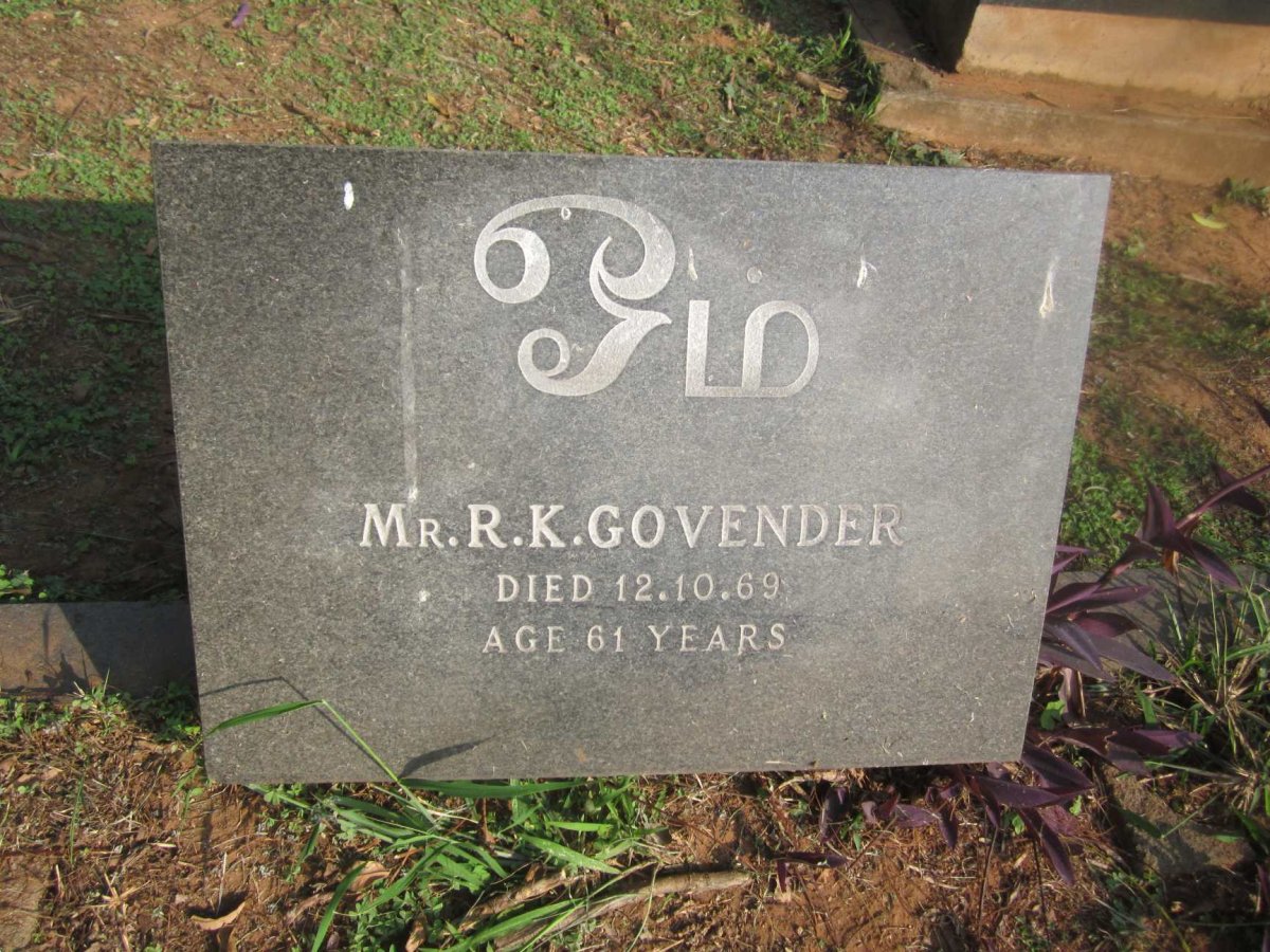 GOVENDER R.K. -1969