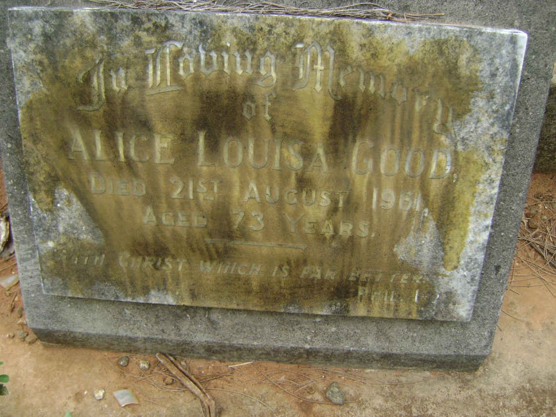 GOOD Alice Louisa -1961