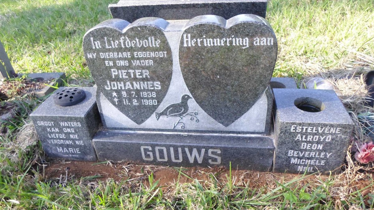 GOUWS Pieter Johannes 1938-1990