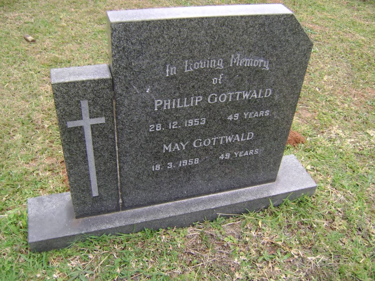 GOTTWALD Phillip -1953 &amp; May -1958