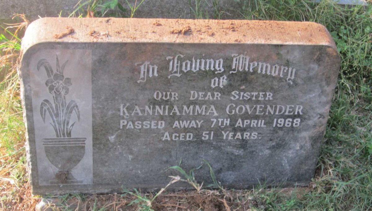 GOVENDER Kanniamma -1968