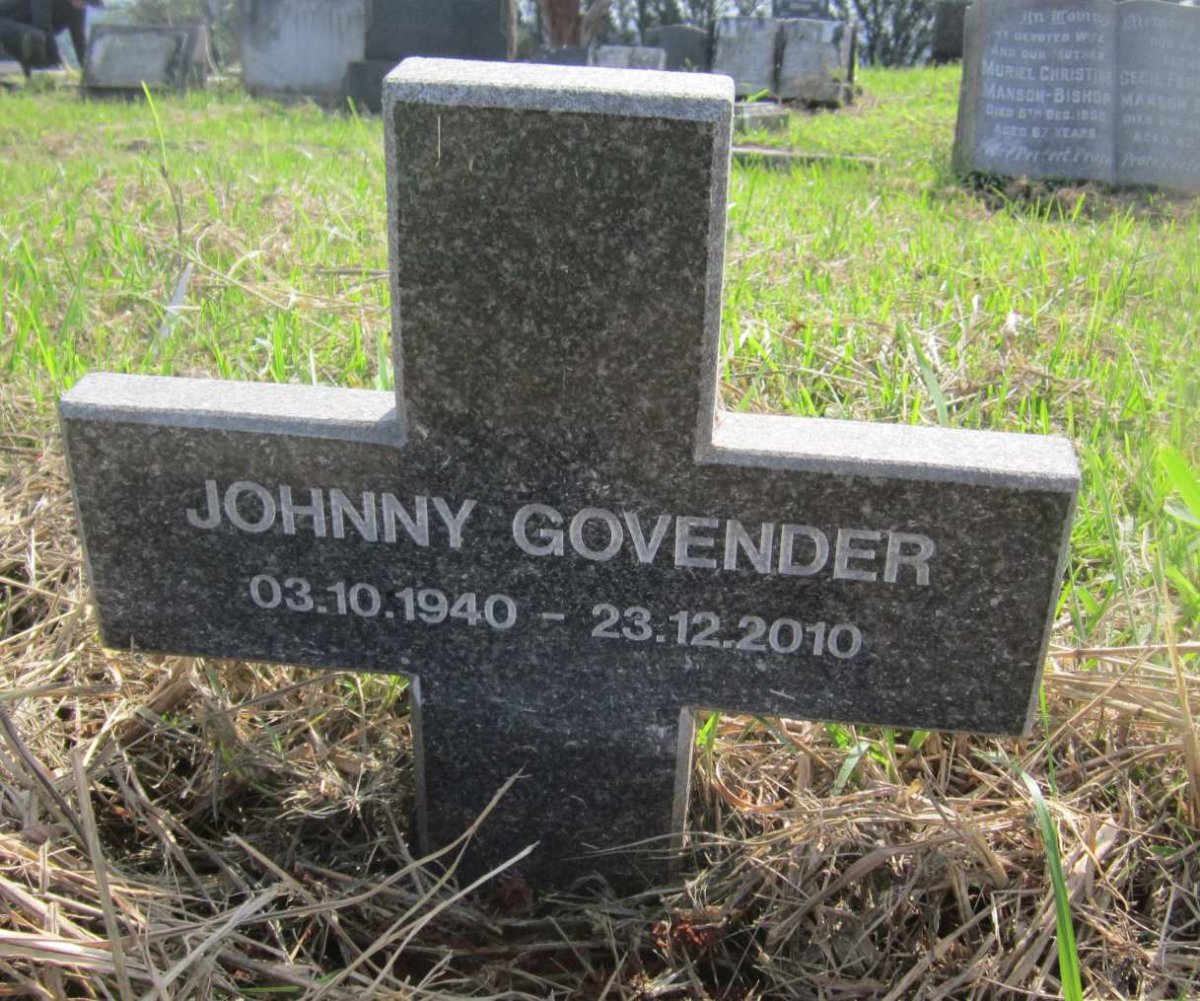 GOVENDER Johnny 1940-2010
