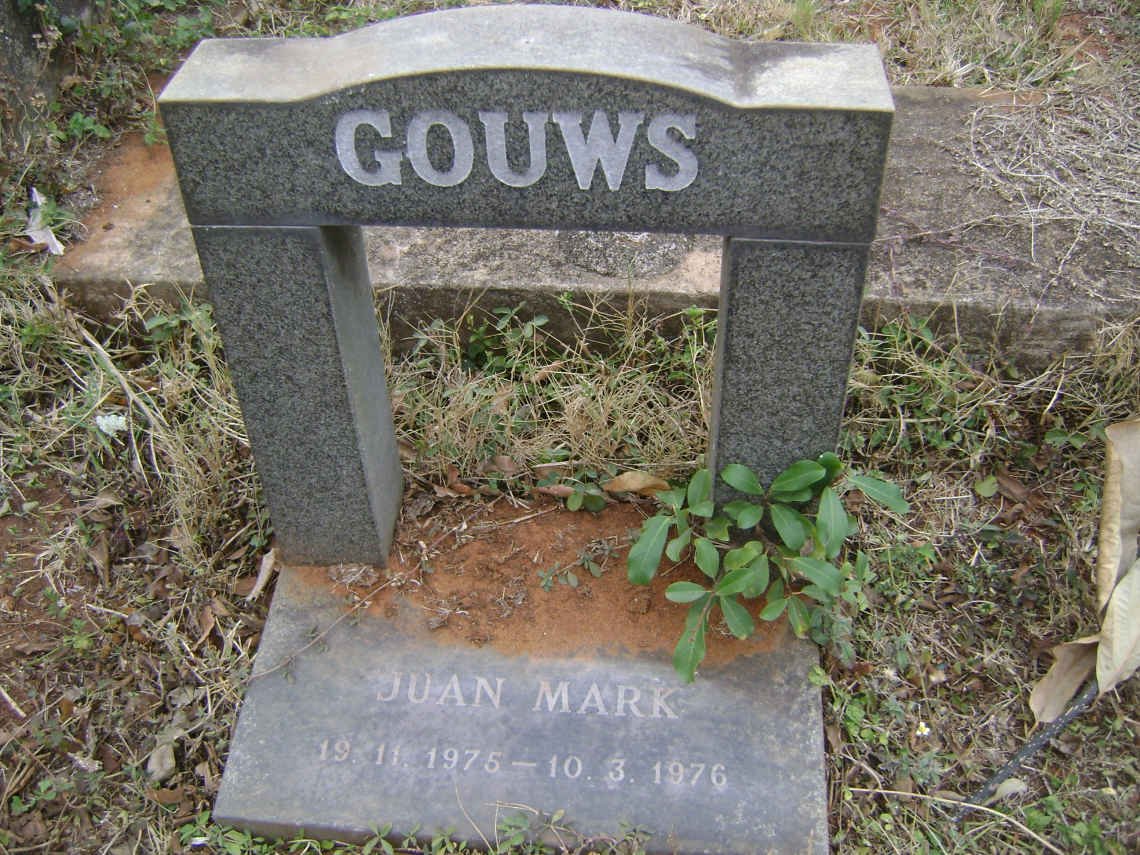 GOUWS Juan Mark 1975-1976