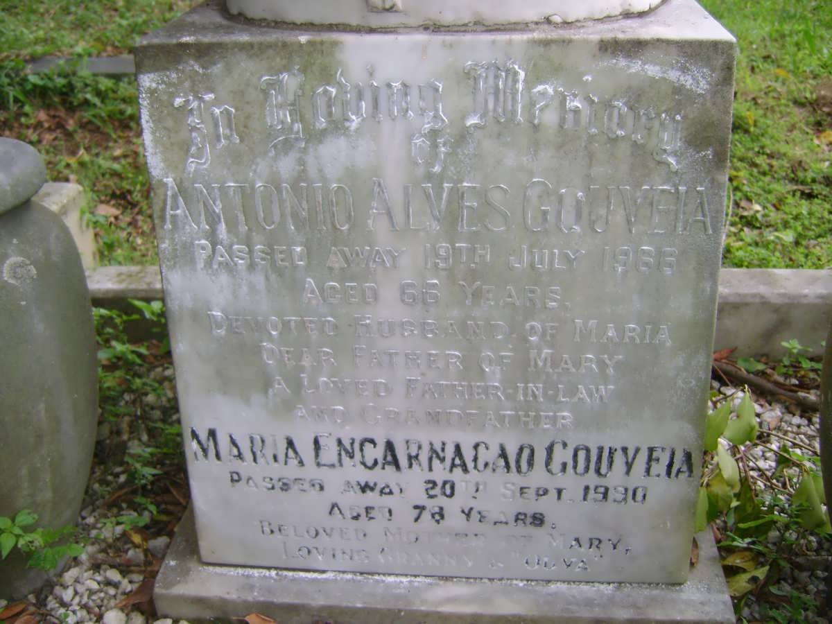 GOUVEIA Antonio Alves -1966 &amp; Maria Encarnacao -1990