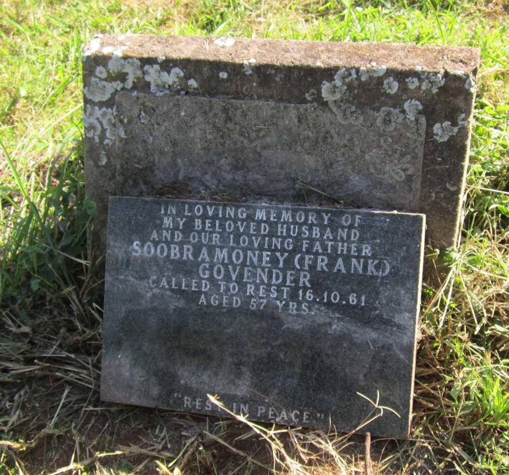 GOVENDER Soobramoney -1961