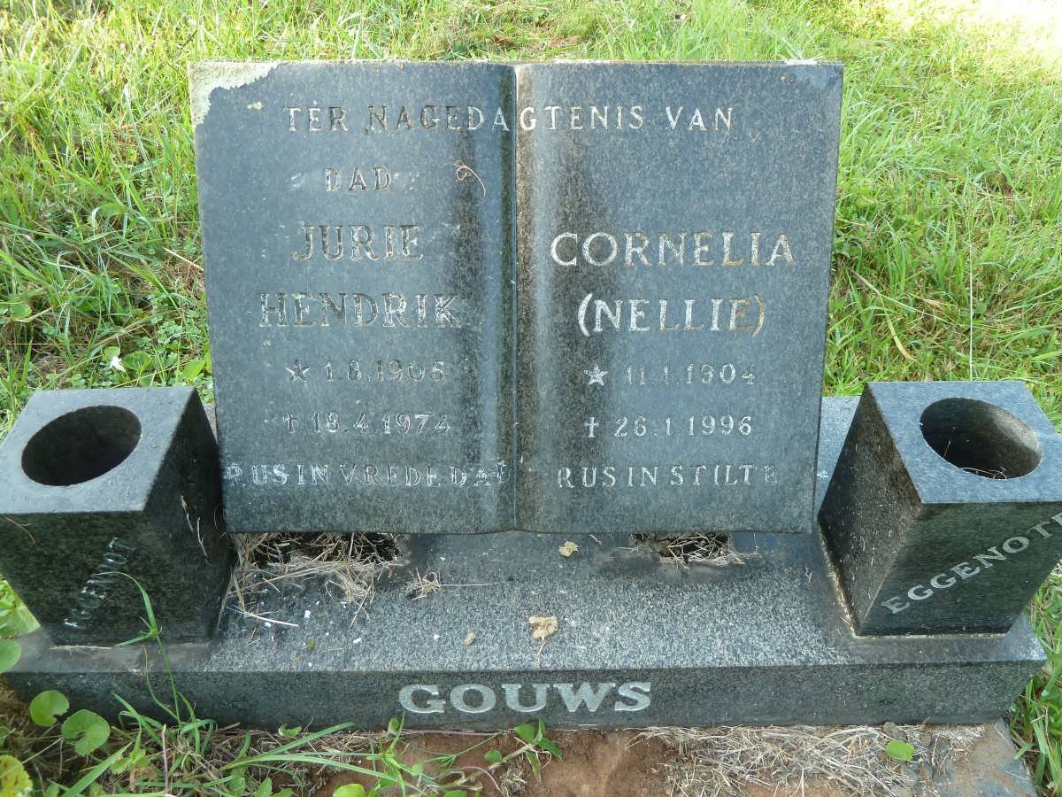 GOUWS Jurie Hendrik 1905-1974 &amp; Cornelia 1904-1996