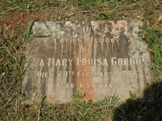 GORDON Eva Mary Louisa -1936