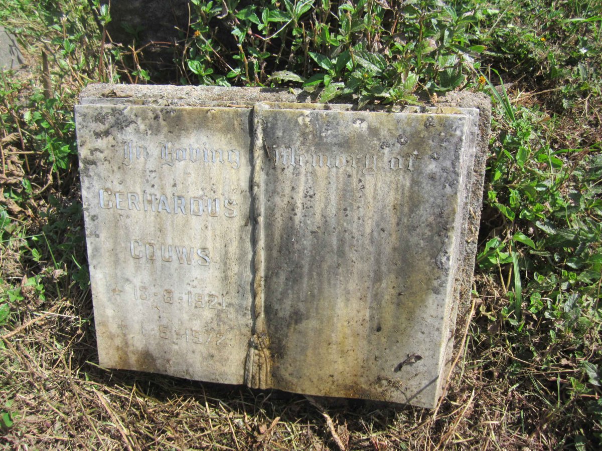 GOUWS Gerhardus 1921-1972