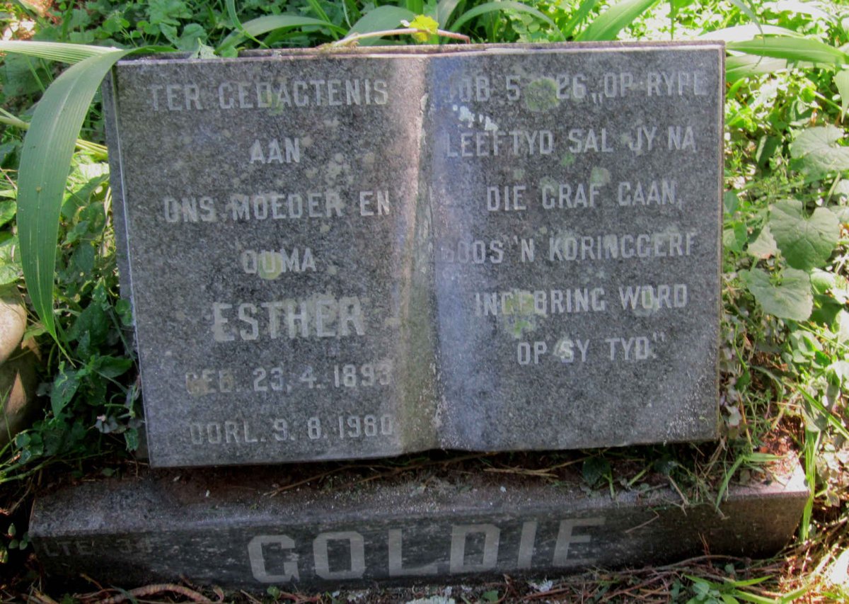 GOLDIE Esther 1893-1980