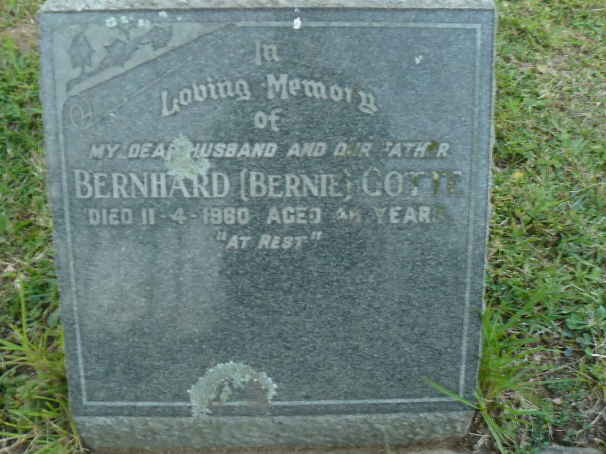 GOTTE Bernhard -1960