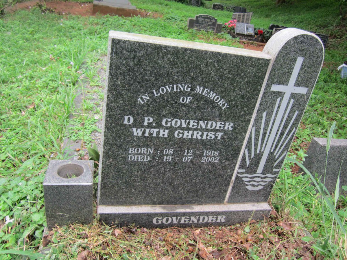 GOVENDER D.P. 1918-2002