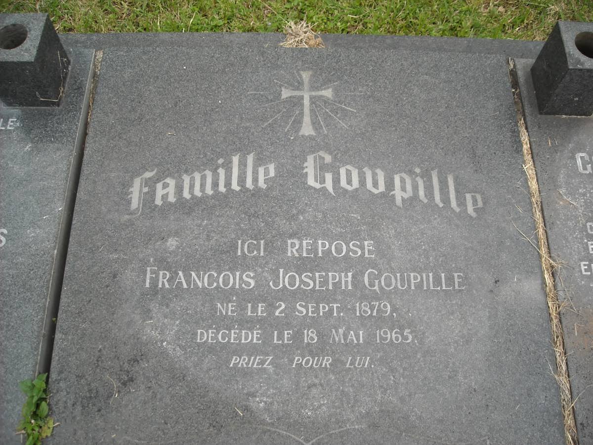 GOUPILLE Francois Joseph 1879-1965 :: WIEHE Joseph Edmond 1909-1984 &amp; Marie Jeanne GOUPILLE 1911-1984