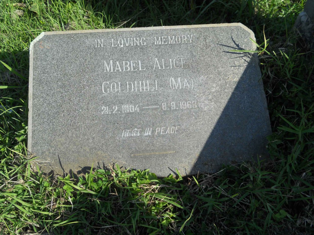 GOLDHILL Mabel Alice 1904-1969