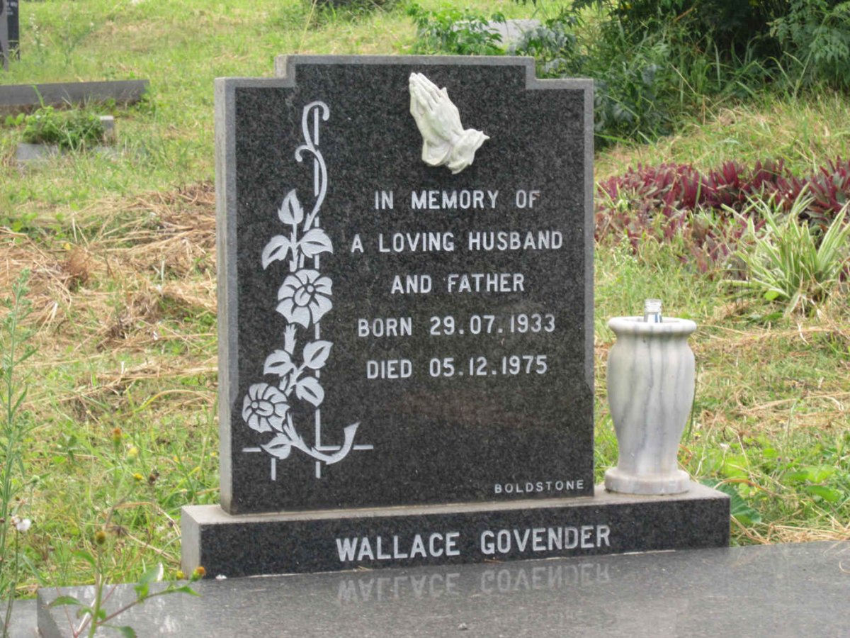 GOVENDER Wallace 1933-1975