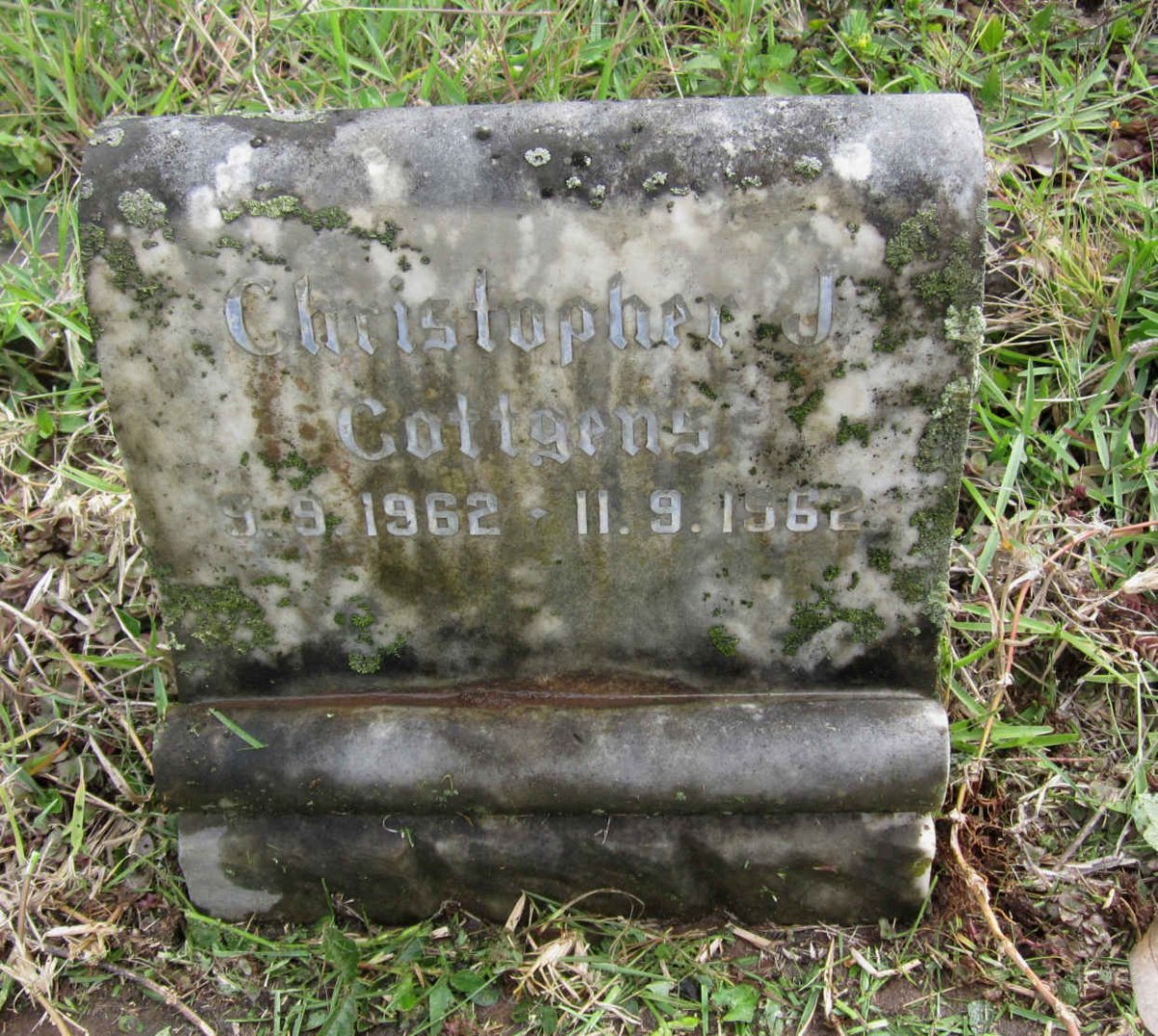GOTTGENS Christopher J. 1962-1962