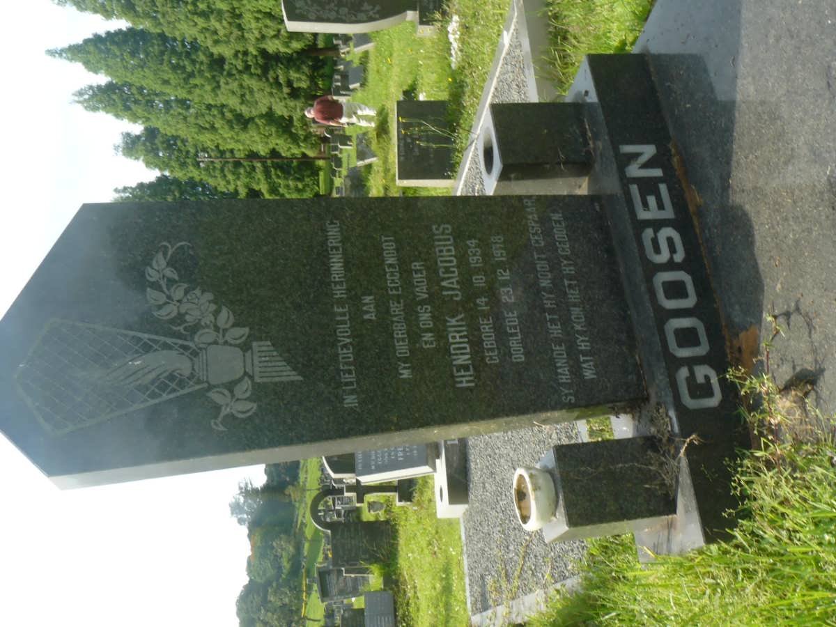 GOOSEN Hendrik Jacobus 1934-1978