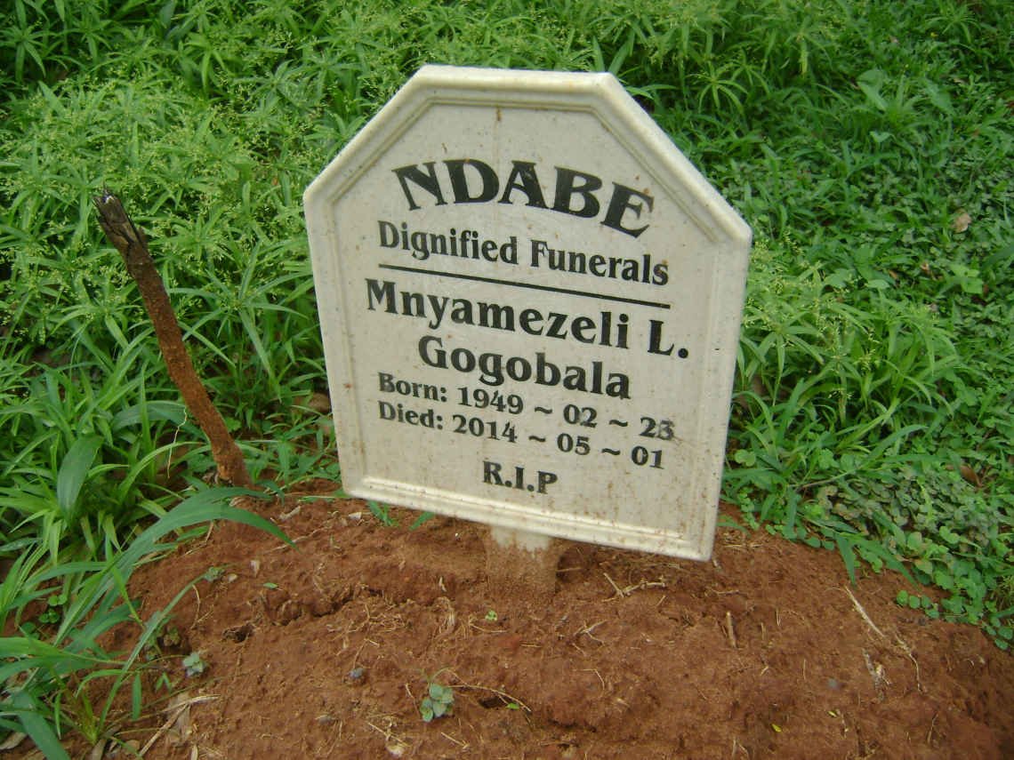 GOGOBALA Mnyamezeli L. 1949-2014