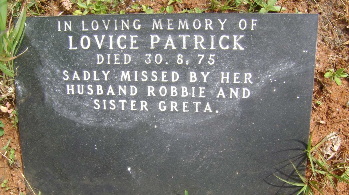 GOODE Elizabeth nee HAIR -1947 :: PATRICK Robert 1898-1994 &amp; Lovice -1975