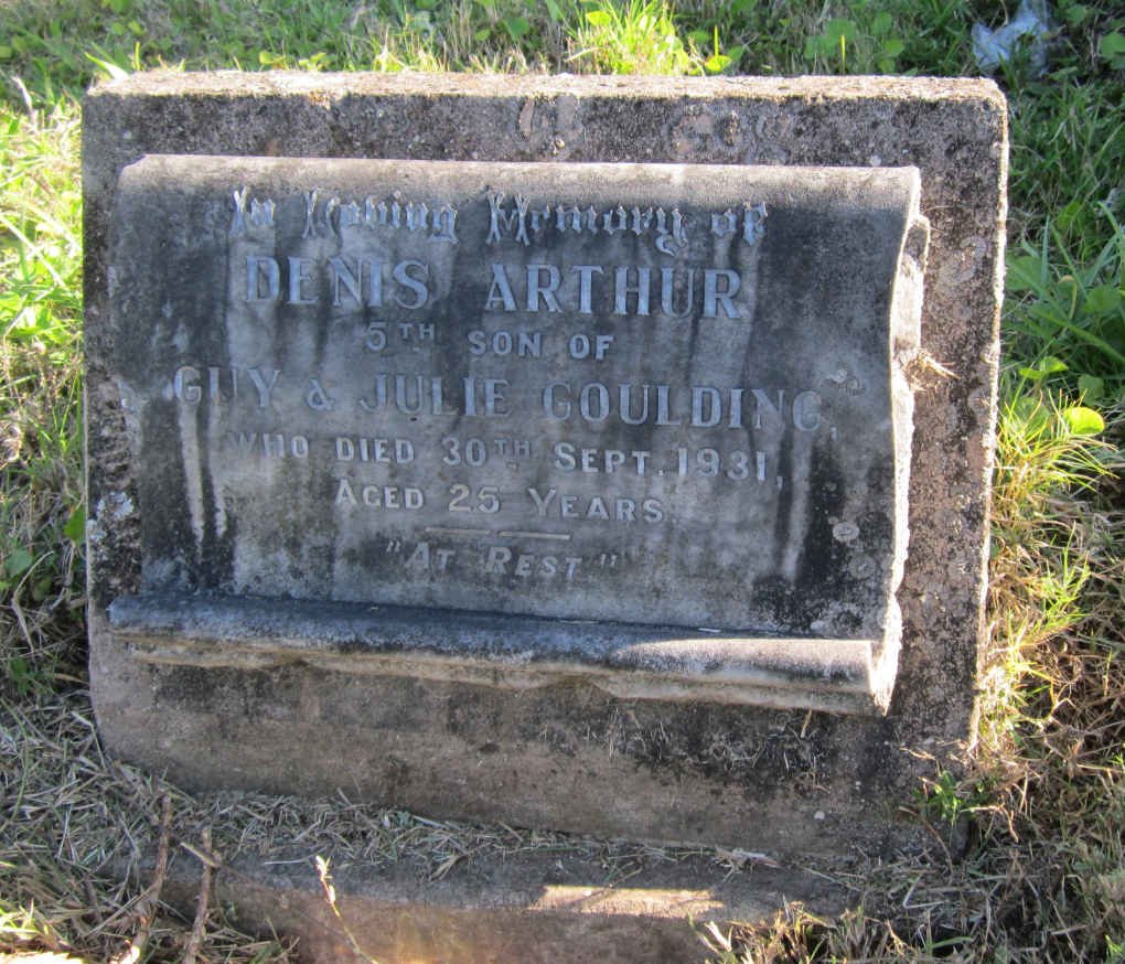 GOULDING Denis Arthur -1931