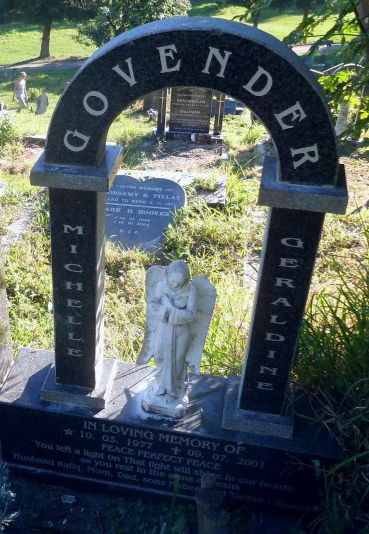 GOVENDER Michelle Geraldine 1977-2001