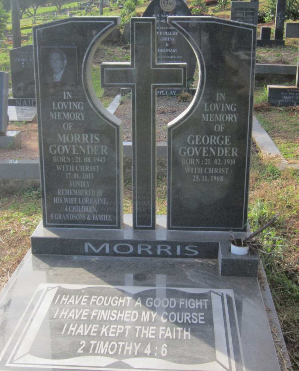 GOVENDER George 1910-1968 :: GOVENDER Morris 1943-2013