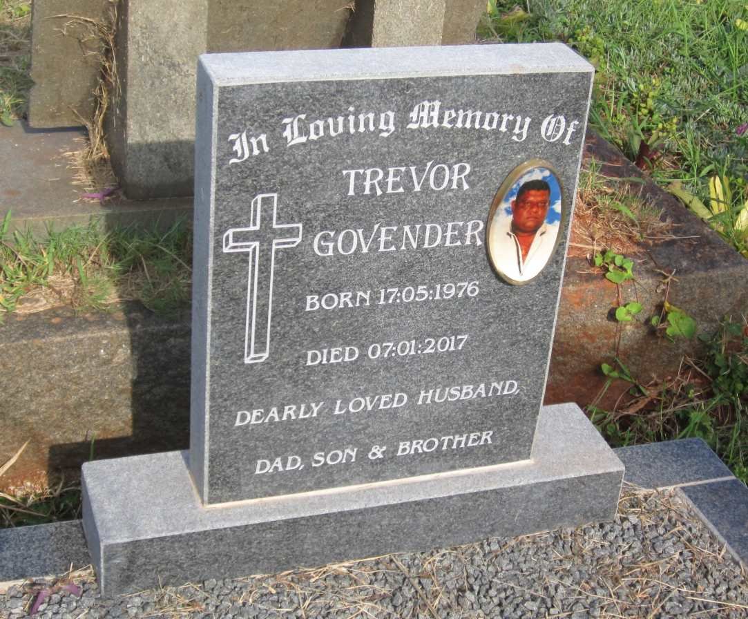 GOVENDER Trevor 1976-2017